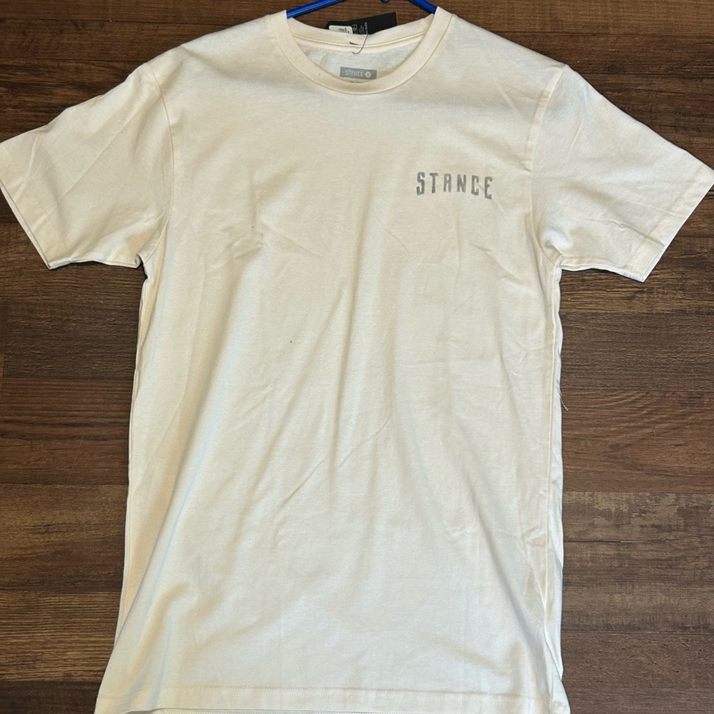 Stance Men's Classic White Tee With Design on Back